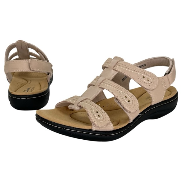 Clarks Laurieann Vine Tan Strappy Leather Womens Sandals Size 9.5M - Picture 10 of 14